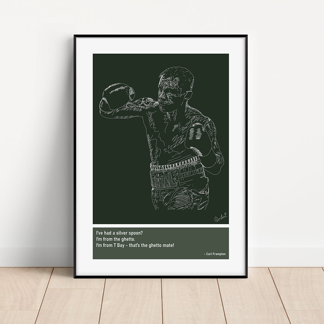 Carl Frampton (scribble art print poster)